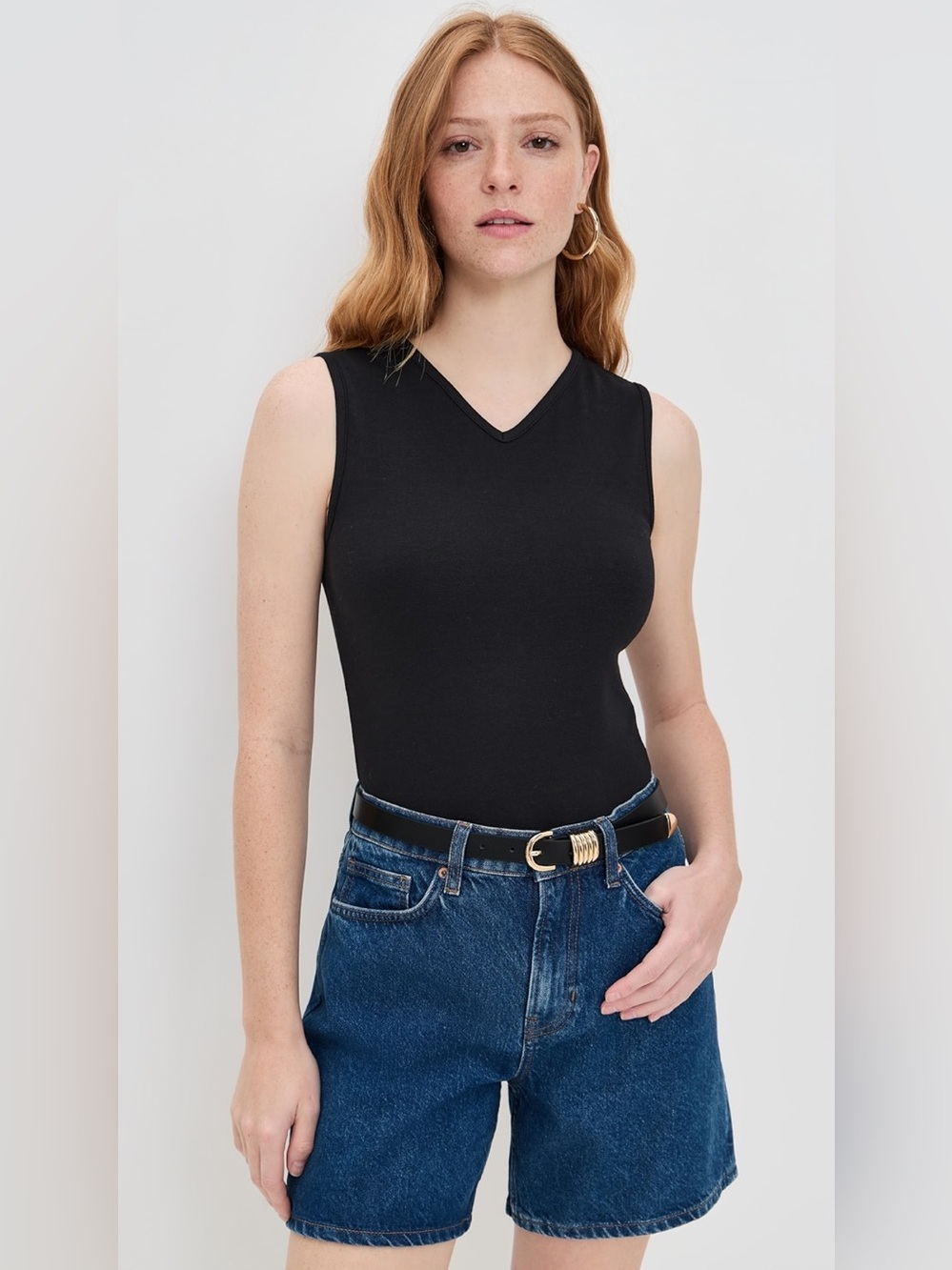 Reformation Wren Knit Top black